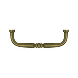 Deltana - Wire Pull, Traditional, 3-1/2'' - Antique Brass