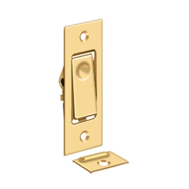 Deltana - Pocket Door Bolt, Jamb bolt - PVD Polished Brass