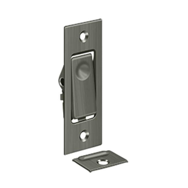 Deltana - Pocket Door Bolt, Jamb bolt - Antique Nickel
