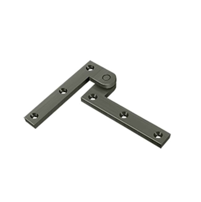 Deltana - 3-7/8'' x 5/8'' x 1-5/8'' Hinge - Antique Nickel