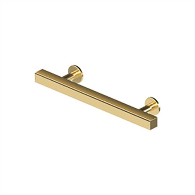 Deltana - Contemporary Cabinet Pull 4'', Pommel,  Solid Brass - PVD Polished Brass