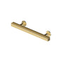 Deltana - Contemporary Cabinet Pull 4'', Pommel,  Solid Brass - PVD Polished Brass