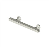 Deltana - Contemporary Cabinet Pull 4'', Pommel,  Solid Brass - Polished Nickel