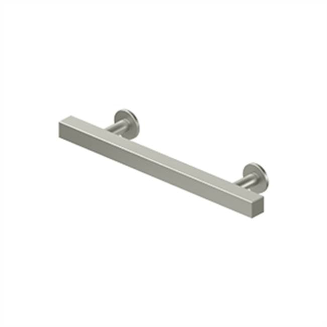 Deltana - Contemporary Cabinet Pull 4'', Pommel,  Solid Brass - Brushed Nickel