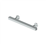 Deltana - Contemporary Cabinet Pull 4'', Pommel,  Solid Brass - Polished Chrome