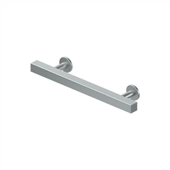 Deltana - Contemporary Cabinet Pull 4'', Pommel,  Solid Brass - Brushed Chrome