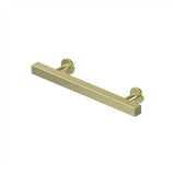 Deltana - Contemporary Cabinet Pull 4'', Pommel,  Solid Brass - Unlacquered Brass