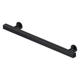 Deltana - Contemporary Cabinet Pull, 7'', Pommel, Solid Brass - Paint Black