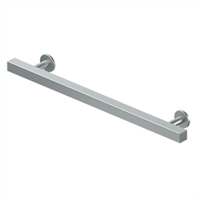 Deltana - Contemporary Cabinet Pull, 7'', Pommel, Solid Brass - Brushed Chrome