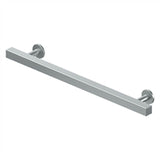 Deltana - Contemporary Cabinet Pull, 7'', Pommel, Solid Brass - Brushed Chrome