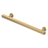 Deltana - Contemporary Cabinet Pull, 7'', Pommel, Solid Brass - Brushed Brass