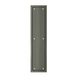 Deltana - Framed Push Plate, HD, 3 1/2'' x 15'' - Antique Nickel
