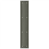 Deltana - Framed Push Plate, HD, 3 1/2'' x 20'' - Antique Nickel
