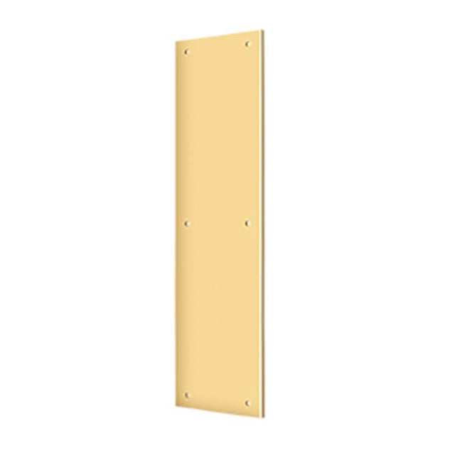 Deltana - Push Plate 3-1/2'' x 15'' - PVD Polished Brass