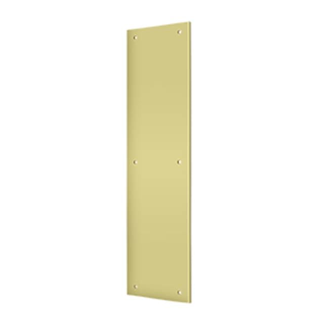 Deltana - Push Plate 3-1/2'' x 15'' - Polished Brass