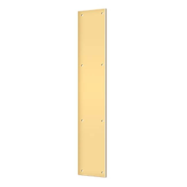 Deltana - Push Plate 3-1/2'' x 20'' - PVD Polished Brass