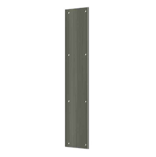 Deltana - Push Plate 3-1/2'' x 20'' - Antique Nickel
