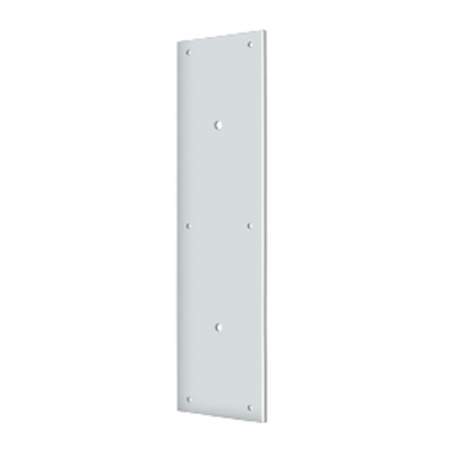Deltana - Push Plate 15'' for 8'' Door Pull - Polished Chrome