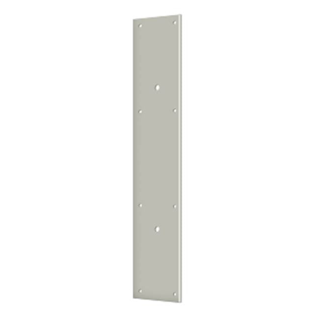 Deltana - Push Plate 20'' for 10'' Door Pull - Brushed Nickel