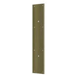 Deltana - Push Plate 20'' for 10'' Door Pull - Antique Brass
