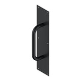 Deltana - Pull Plate with Handle 4'' x 16'' S/S - Paint Black