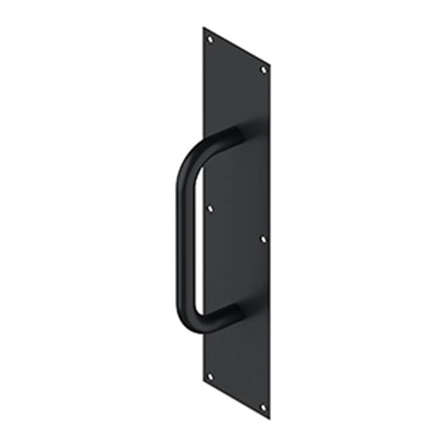 Deltana - Pull Plate with Handle 4'' x 16'' S/S - Paint Black