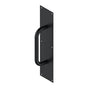 Deltana - Pull Plate with Handle 4'' x 16'' S/S - Paint Black
