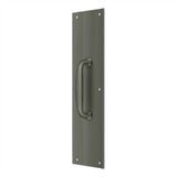 Deltana - Push Plate w/ Handle 3-1/2'' x 15 '' - Handle 5-1/4'' - Antique Nickel