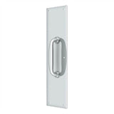 Deltana - Push Plate w/ Handle 3-1/2'' x 15 '' - Handle 5-1/4'' - Polished Chrome
