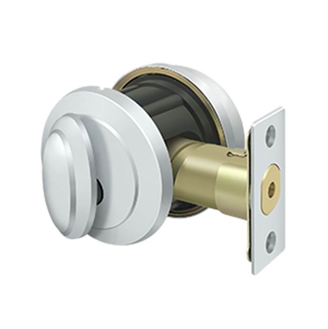 Deltana - Solid Brass Port Royal Deadbolt Lock Grade 2 - Polished Chrome