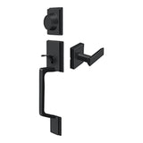 Deltana - Highgate Handleset with Zinc Livingston Lever Dummy - Paint Black