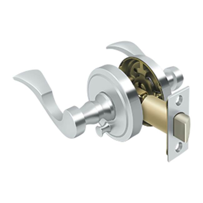 Deltana - Lacovia Lever Privacy, Right Hand - Polished Chrome