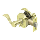 Deltana - Lacovia Lever Privacy, Right Hand - Polished Brass