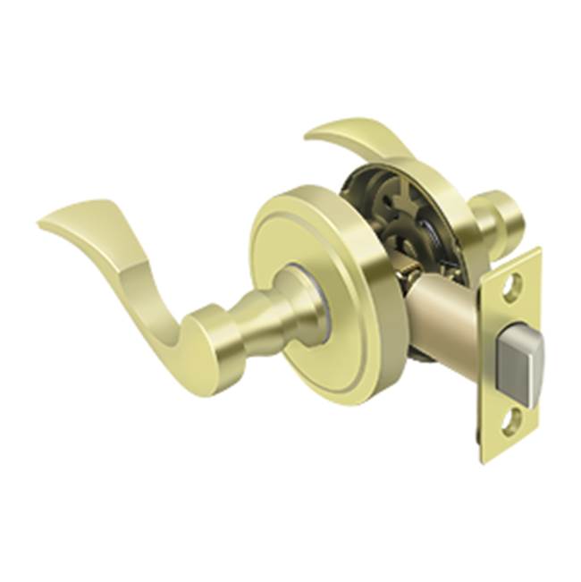 Deltana - Lacovia Lever Passage, Universal Handing - Polished Brass