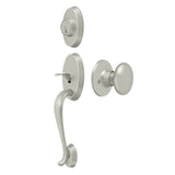 Deltana - Riversdale Handleset with Chapelton Lever Entry - Brushed Nickel
