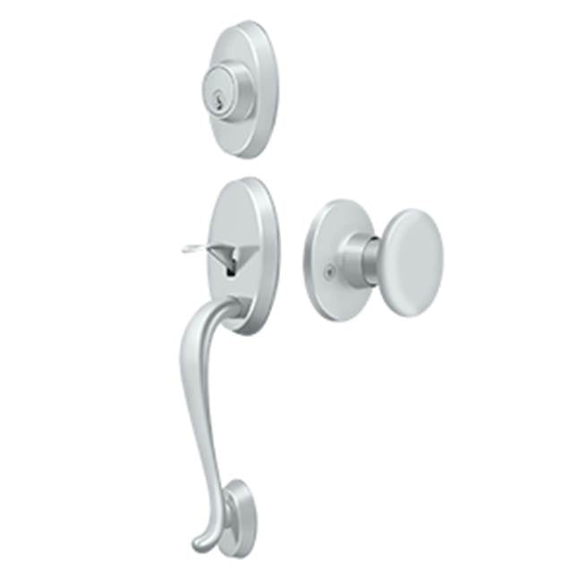 Deltana - Riversdale Handleset with Chapelton Lever Entry - Polished Chrome