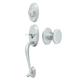 Deltana - Riversdale Handleset with Chapelton Lever Entry - Polished Chrome