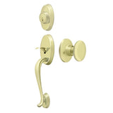 Deltana - Riversdale Handleset with Chapelton Lever Entry - Polished Brass