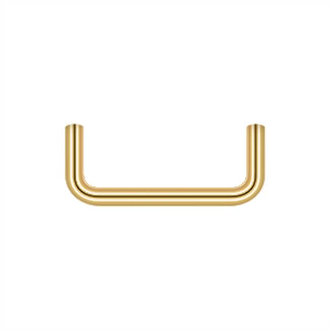 Deltana - Wire Pull, 3'' - PVD Polished Brass
