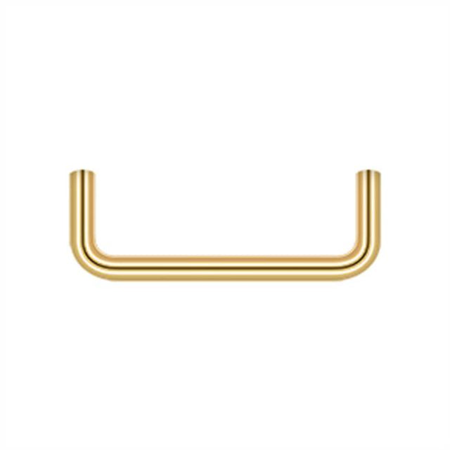Deltana - Wire Pull, 3-1/2'' - PVD Polished Brass