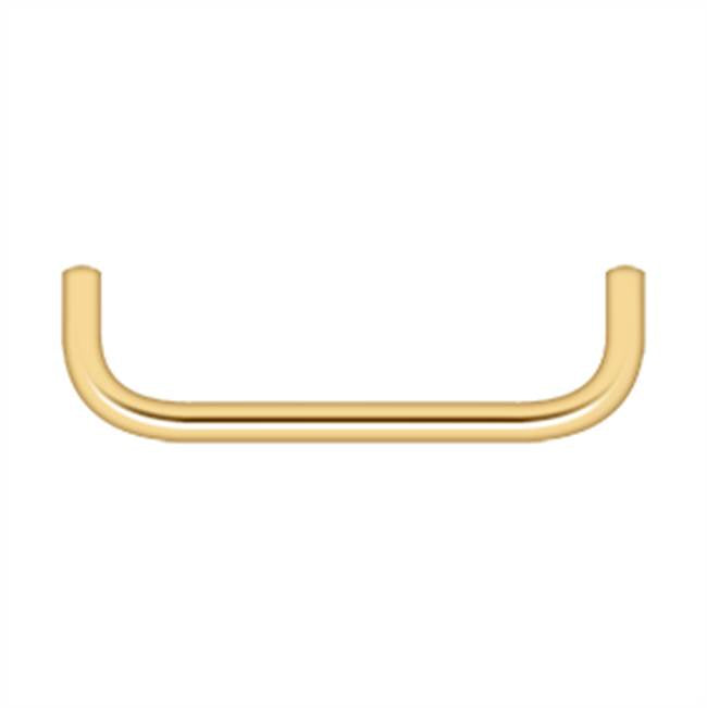 Deltana - Wire Pull, 4'' - PVD Polished Brass