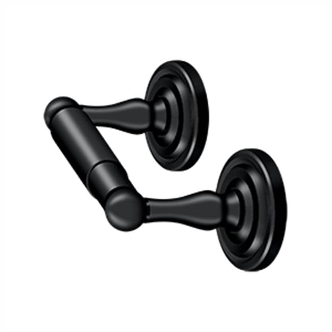 Deltana - Toilet Paper Holder, Double Post, R-Series - Paint Black