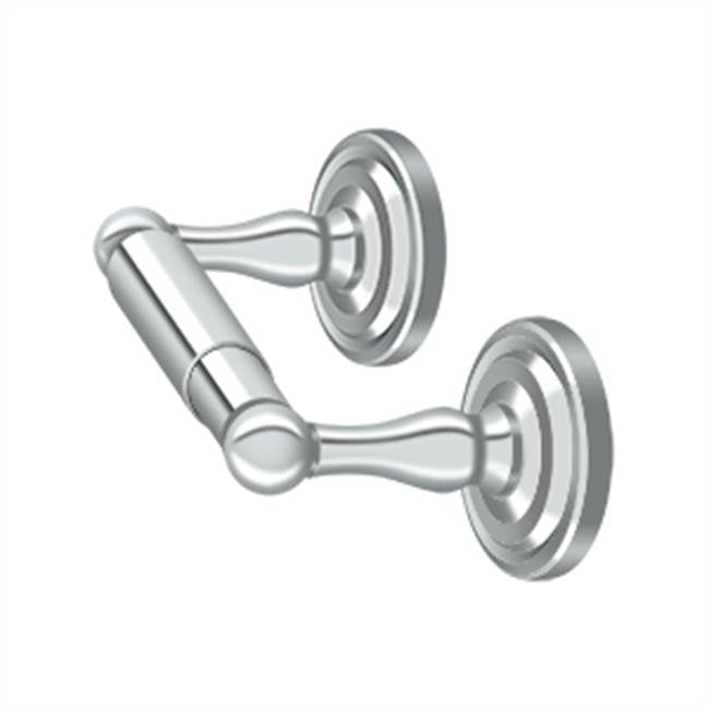 Deltana - Toilet Paper Holder, Double Post, R-Series - Polished Chrome