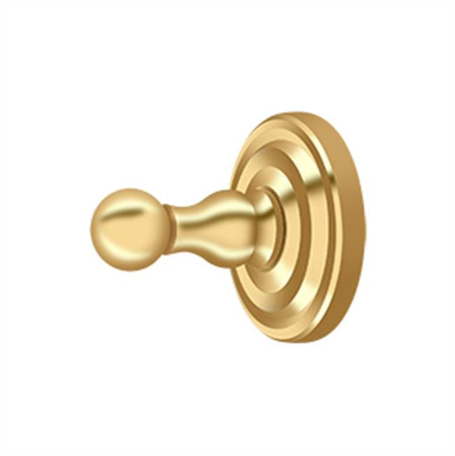 Deltana - Single Robe Hook, R-Series - PVD Polished Brass