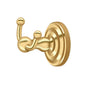 Deltana - Double Robe Hook, R-Series - PVD Polished Brass