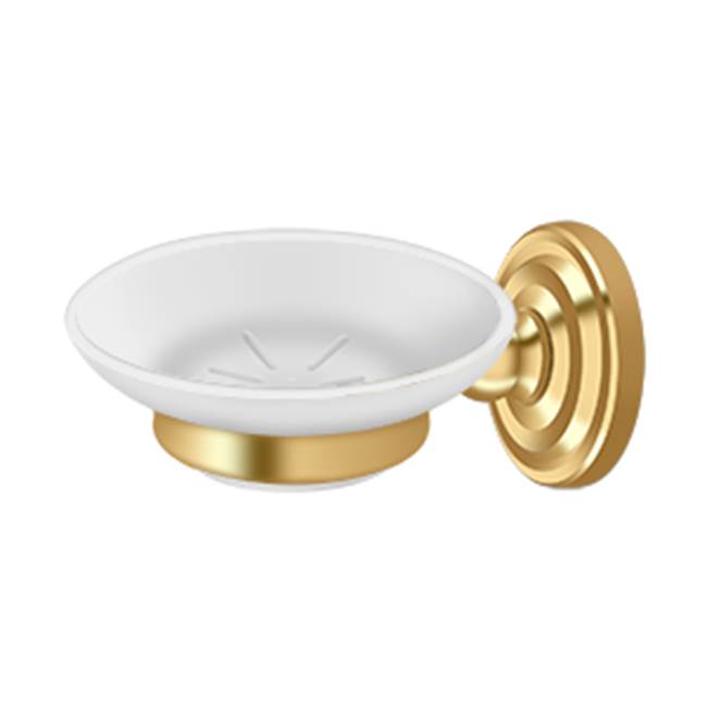 Deltana - Soap Dish, R-Series - PVD Polished Brass