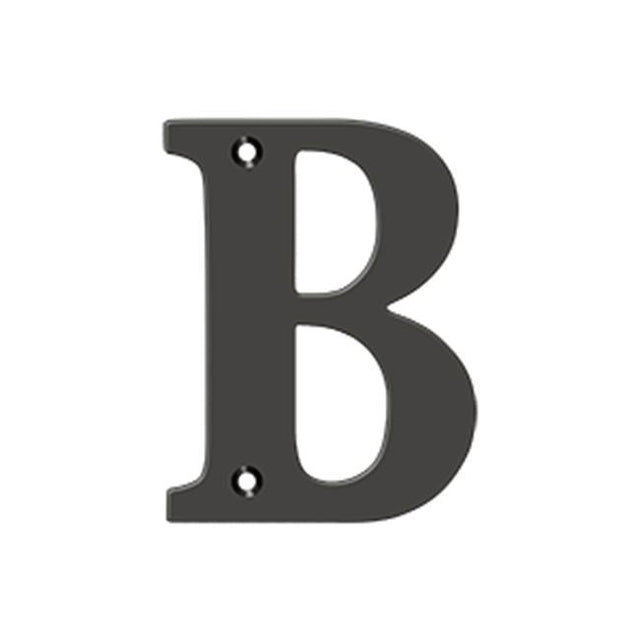 Deltana - 4'' Residential Letter B - Oil-rubbed Bronze