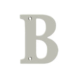 Deltana - 4'' Residential Letter B - Brushed Nickel