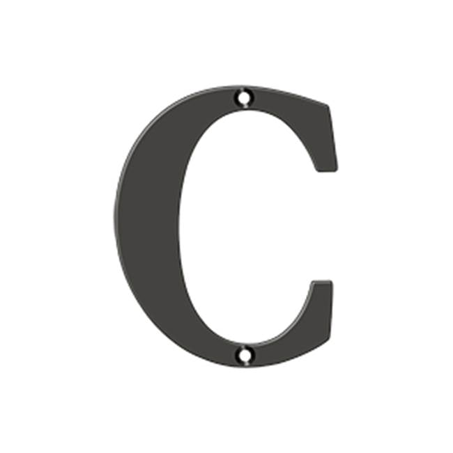 Deltana - 4'' Residential Letter C - Oil-rubbed Bronze