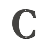 Deltana - 4'' Residential Letter C - Oil-rubbed Bronze